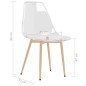 vidaXL Sillas de comedor 2 unidades transparente PET vidaXL Sillas de comedor 2 unidades transparente PET