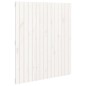 vidaXL Cabecero de cama pared madera maciza pino blanco 95,5x3x110 cm vidaXL Cabecero de cama pared madera maciza pino blanco 95,5x3x110 cm