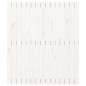 vidaXL Cabecero de cama pared madera maciza pino blanco 95,5x3x110 cm vidaXL Cabecero de cama pared madera maciza pino blanco 95,5x3x110 cm