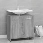 vidaXL Armario de baño madera contrachapada gris Sonoma 60x33x60 cm vidaXL Armario de baño madera contrachapada gris Sonoma 60x33x60 cm