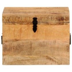vidaXL Caja de almacenaje madera maciza de mango 39x28x31 cm