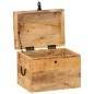 vidaXL Caja de almacenaje madera maciza de mango 39x28x31 cm vidaXL Caja de almacenaje madera maciza de mango 39x28x31 cm