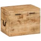 vidaXL Caja de almacenaje madera maciza de mango 39x28x31 cm vidaXL Caja de almacenaje madera maciza de mango 39x28x31 cm