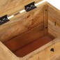 vidaXL Caja de almacenaje madera maciza de mango 39x28x31 cm vidaXL Caja de almacenaje madera maciza de mango 39x28x31 cm