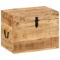 vidaXL Caja de almacenaje madera maciza de mango 39x28x31 cm vidaXL Caja de almacenaje madera maciza de mango 39x28x31 cm