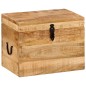 vidaXL Caja de almacenaje madera maciza de mango 39x28x31 cm vidaXL Caja de almacenaje madera maciza de mango 39x28x31 cm