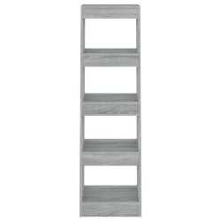 vidaXL Estantería/divisor de espacios gris Sonoma 40x30x135 cm
