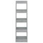 vidaXL Estantería/divisor de espacios gris Sonoma 40x30x135 cm