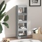 vidaXL Estantería/divisor de espacios gris Sonoma 40x30x135 cm