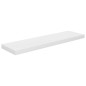 vidaXL Estante flotante de pared 2 uds MDF blanco brillo 90x23,5x3,8cm