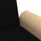 vidaXL Sofá cama con reposabrazos tela negro vidaXL Sofá cama con reposabrazos tela negro