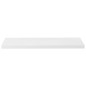 vidaXL Estante flotante de pared 2 uds MDF blanco brillo 90x23,5x3,8cm