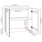vidaXL Aparador HAMAR madera de pino maciza marrón miel 85x35x80 cm vidaXL Aparador HAMAR madera de pino maciza marrón miel 85x35x80 cm