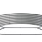 vidaXL Jardinera arriate acero recubrimiento polvo plata 296x140x36 cm