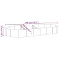 vidaXL Jardinera arriate acero recubrimiento polvo plata 296x140x36 cm