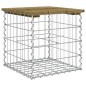 vidaXL Banco jardín diseño gaviones madera pino impregnada 43x44x42 cm vidaXL Banco jardín diseño gaviones madera pino impregnada 43x44x42 cm