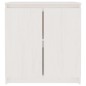 vidaXL Armario auxiliar madera maciza de pino blanco 60x36x65 cm vidaXL Armario auxiliar madera maciza de pino blanco 60x36x65 cm