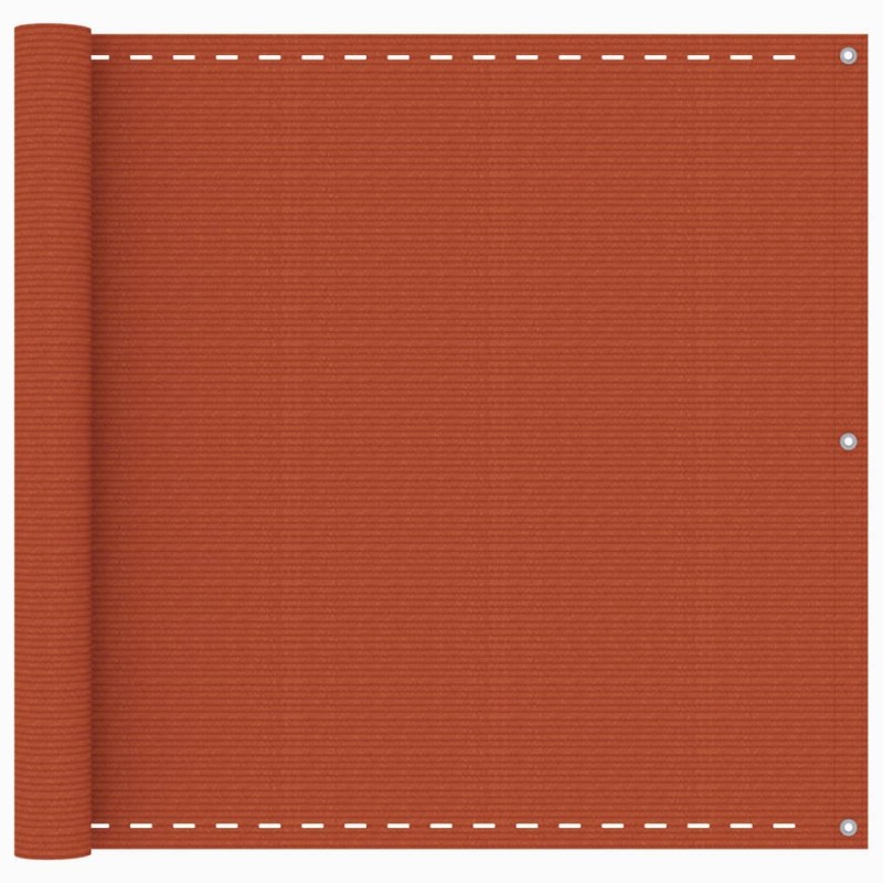 vidaXL Toldo para balcón HDPE naranja 90x400 cm vidaXL Toldo para balcón HDPE naranja 90x400 cm