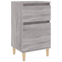 vidaXL Mesita de noche color gris sonoma 40x35x70 cm