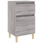 vidaXL Mesita de noche color gris sonoma 40x35x70 cm vidaXL Mesita de noche color gris sonoma 40x35x70 cm