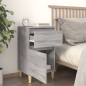 vidaXL Mesita de noche color gris sonoma 40x35x70 cm vidaXL Mesita de noche color gris sonoma 40x35x70 cm
