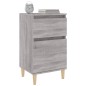 vidaXL Mesita de noche color gris sonoma 40x35x70 cm vidaXL Mesita de noche color gris sonoma 40x35x70 cm