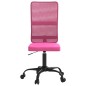 vidaXL Silla de oficina regulable en altura tela de malla rosa vidaXL Silla de oficina regulable en altura tela de malla rosa