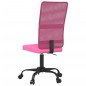 vidaXL Silla de oficina regulable en altura tela de malla rosa vidaXL Silla de oficina regulable en altura tela de malla rosa