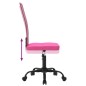 vidaXL Silla de oficina regulable en altura tela de malla rosa vidaXL Silla de oficina regulable en altura tela de malla rosa