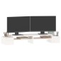vidaXL Soporte para monitor madera maciza pino blanco 100x27,5x15 cm vidaXL Soporte para monitor madera maciza pino blanco 100x27,5x15 cm