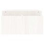 vidaXL Soporte para monitor madera maciza pino blanco 100x27,5x15 cm vidaXL Soporte para monitor madera maciza pino blanco 100x27,5x15 cm