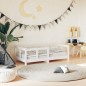 vidaXL Estructura de cama para niños madera de pino blanco 70x140 cm vidaXL Estructura de cama para niños madera de pino blanco 70x140 cm