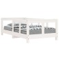 vidaXL Estructura de cama para niños madera de pino blanco 70x140 cm vidaXL Estructura de cama para niños madera de pino blanco 70x140 cm