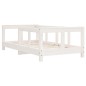vidaXL Estructura de cama para niños madera de pino blanco 70x140 cm vidaXL Estructura de cama para niños madera de pino blanco 70x140 cm