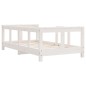 vidaXL Estructura de cama para niños madera de pino blanco 70x140 cm vidaXL Estructura de cama para niños madera de pino blanco 70x140 cm