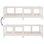 vidaXL Estructura de cama para niños madera de pino blanco 70x140 cm vidaXL Estructura de cama para niños madera de pino blanco 70x140 cm