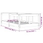 vidaXL Estructura de cama para niños madera de pino blanco 70x140 cm vidaXL Estructura de cama para niños madera de pino blanco 70x140 cm