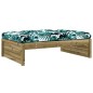 vidaXL Taburete de jardín madera de pino impregnada 120x80 cm vidaXL Taburete de jardín madera de pino impregnada 120x80 cm