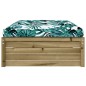 vidaXL Taburete de jardín madera de pino impregnada 120x80 cm vidaXL Taburete de jardín madera de pino impregnada 120x80 cm