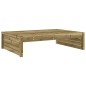 vidaXL Taburete de jardín madera de pino impregnada 120x80 cm vidaXL Taburete de jardín madera de pino impregnada 120x80 cm