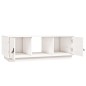 vidaXL Mesa de centro de madera maciza de pino blanco 100x50x35 cm vidaXL Mesa de centro de madera maciza de pino blanco 100x50x35 cm
