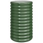 vidaXL Jardinera de acero con recubrimiento en polvo verde 40x40x68 cm