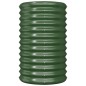 vidaXL Jardinera de acero con recubrimiento en polvo verde 40x40x68 cm