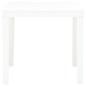 vidaXL Mesa de jardín de plástico blanco 78x78x72 cm