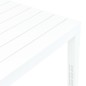 vidaXL Mesa de jardín de plástico blanco 78x78x72 cm