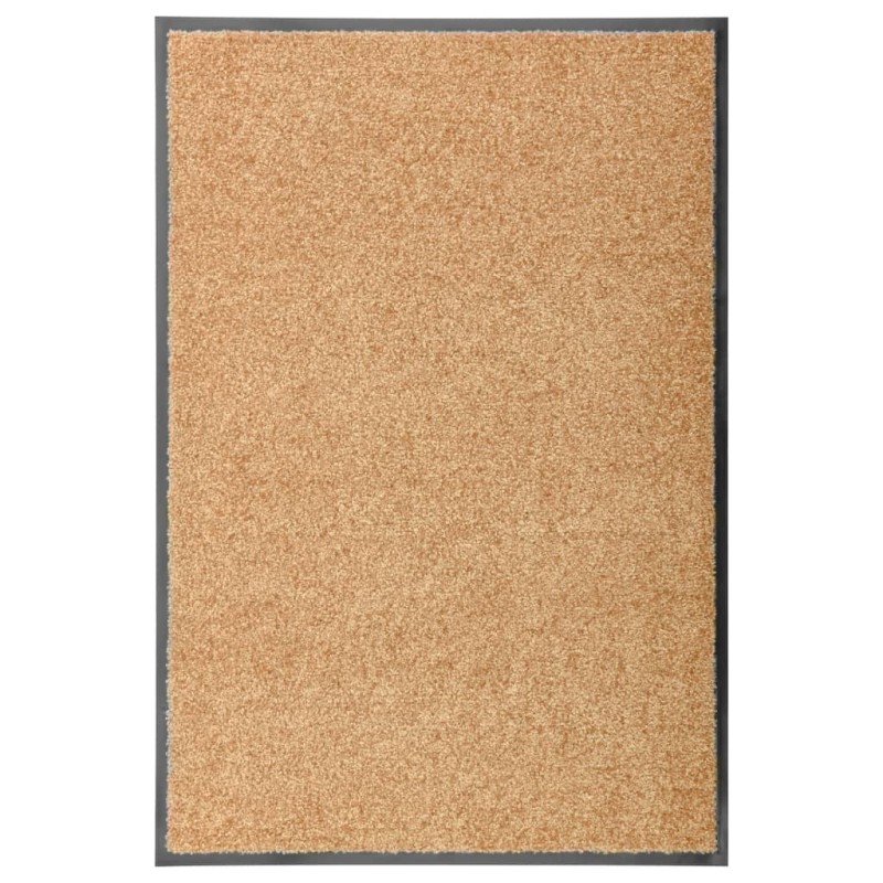vidaXL Felpudo lavable crema 60x90 cm vidaXL Felpudo lavable crema 60x90 cm