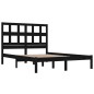 vidaXL Estructura de cama king madera maciza de pino negra 150x200 cm vidaXL Estructura de cama king madera maciza de pino negra 150x200 cm