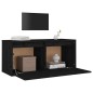 vidaXL Armario de pared de madera maciza de pino negro 80x30x35 cm vidaXL Armario de pared de madera maciza de pino negro 80x30x35 cm