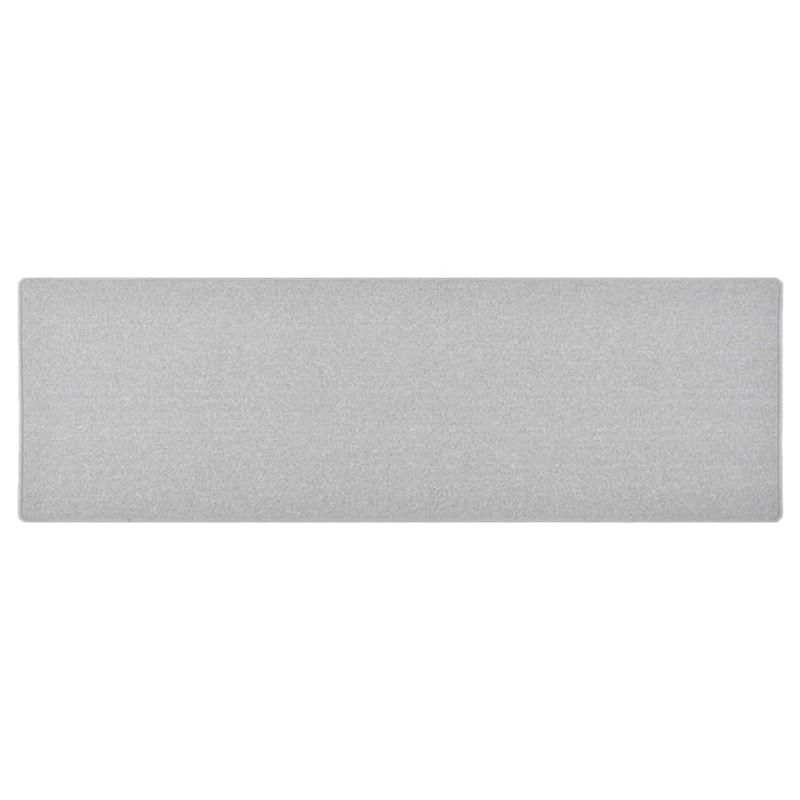 vidaXL Alfombra de pasillo gris claro 80x250 cm
