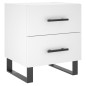 vidaXL Mesitas de noche 2 uds madera ingeniería blanco 40x35x47,5 cm vidaXL Mesitas de noche 2 uds madera ingeniería blanco 40x35x47,5 cm